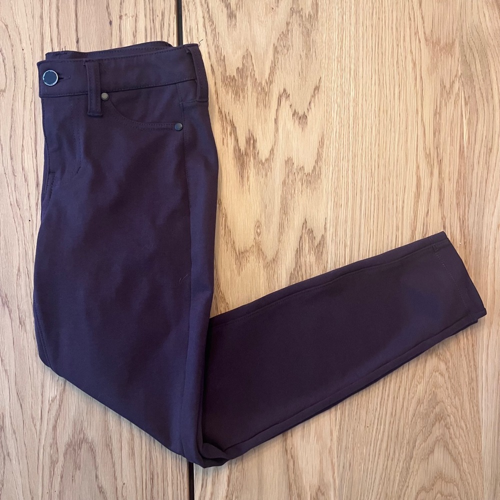 Liverpool Los Angeles‎ Skinny Stretch Pants Deep Plum Burgundy Womens Size 4